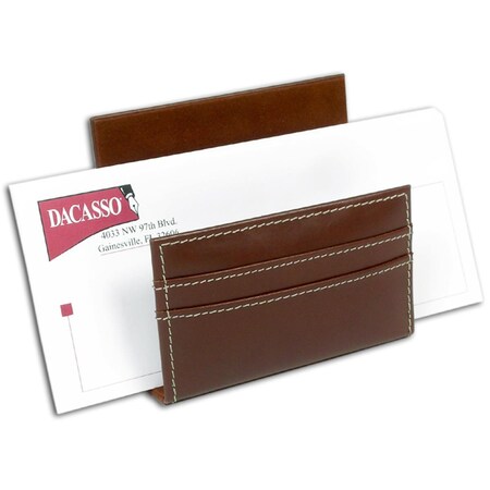 Dacasso Rustic Leather Letter Holder A3208